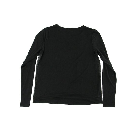 Athleta Womens Vented Workout Top ST Black Long Sleeve - Picture 2 of 6